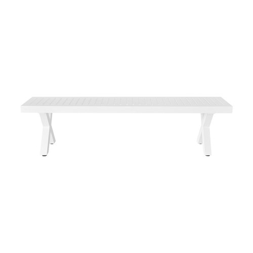 White Varga Outdoor Bench Seat 180cm