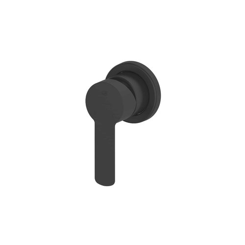 PVD Matte Black Astro II Shower Mixer Trim Set With Mini Plate