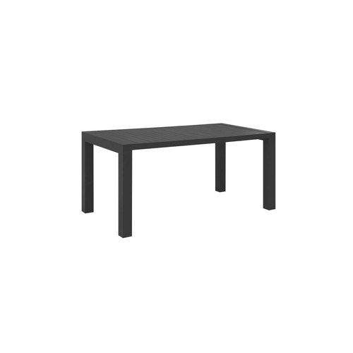 Dark Grey Cirrus Aluminium Dining Table 160 X 80cm