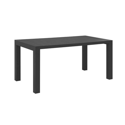 Dark Grey Cirrus Aluminium Dining Table 160 X 80cm