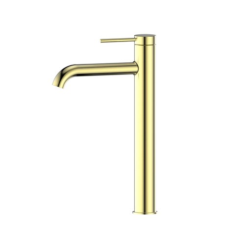 Brushed Brass Nature Tall Basin Mixer