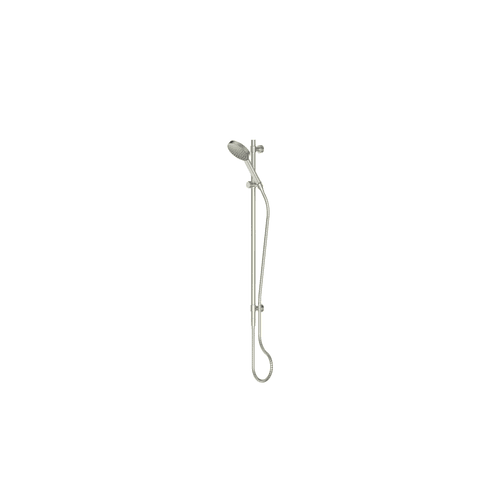 PVD Brushed Nickel Lavish Brass Rail Shower