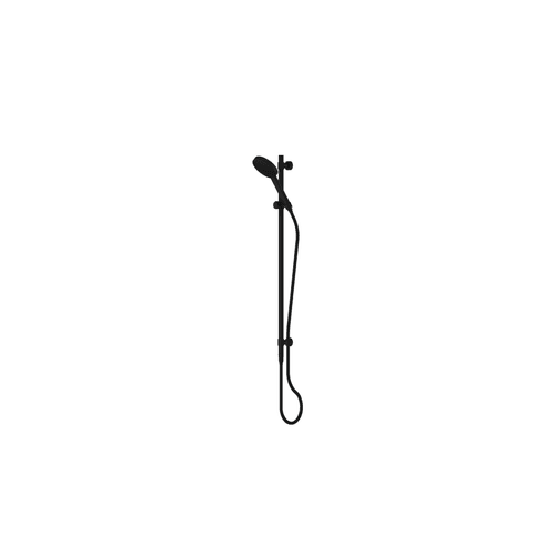 PVD Matte Black Lavish Brass Rail Shower