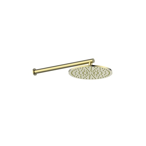 PVD Brushed Brass Lavish Brass Wall Shower