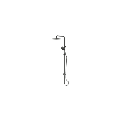 PVD Gunmetal Lavish Brass Twin Rail Shower