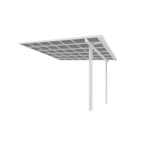 White - Light Grey Urban Premier Patio Cover