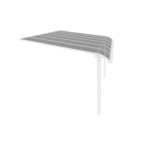 White - Light Grey Country Premier Patio Cover