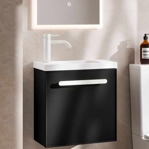Matte Black Lineare Axel 450 Vanity