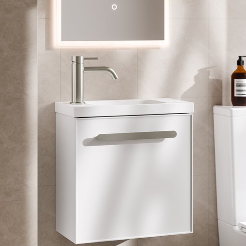 Matte White Lineare Axel 450 Vanity