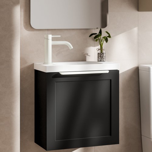 Matte Black Lineare 450 Loft Vanity