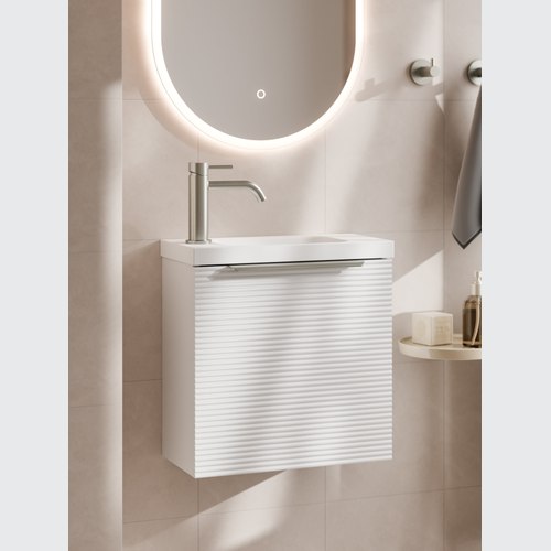 Matte White LINEARE 450 WC VANITY | ORCHARD FRONT
