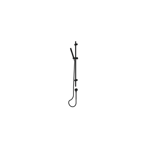 Matte Black Rocco Pin Rail Shower