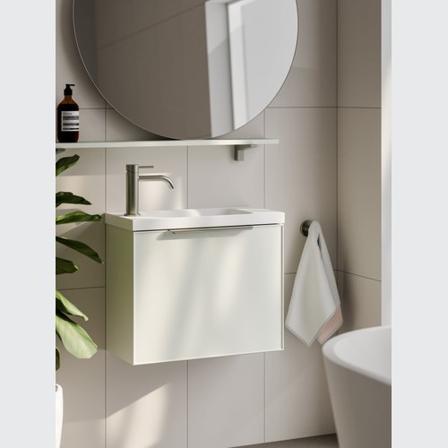 Matte White LINEARE 550 WC VANITY | AXEL FRONT