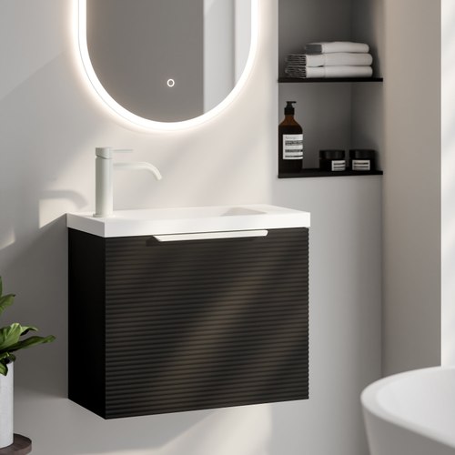 Matte Black Lineare Orchard 550 Vanity