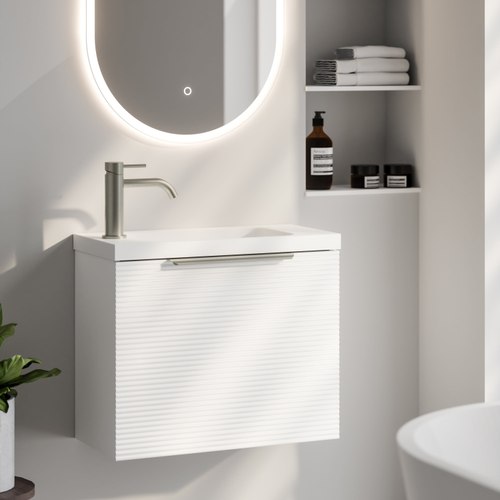 Matte White Lineare Orchard 550 Vanity