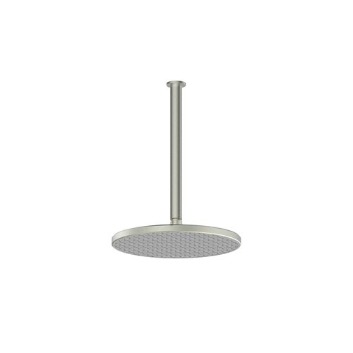 PVD Brushed Nickel Glide Rainboost Ceiling Shower