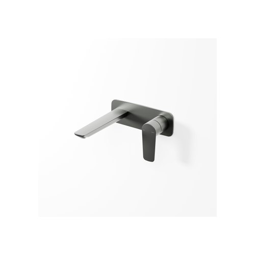 Gunmetal Lineare Wall Basin Mixer