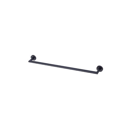 PVD Matte Black Zola Single Towel Rail 600mm