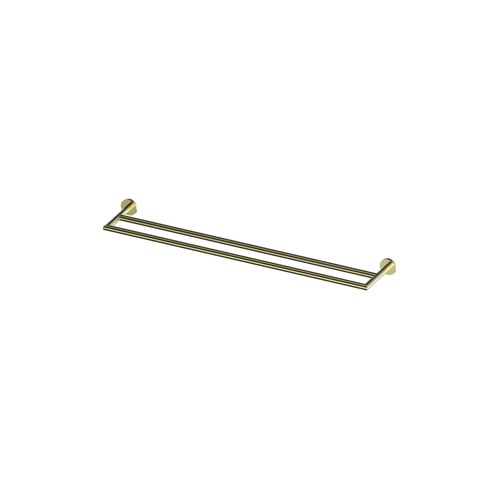 PVD Brushed Brass Zola Double Towel Rail 600mm