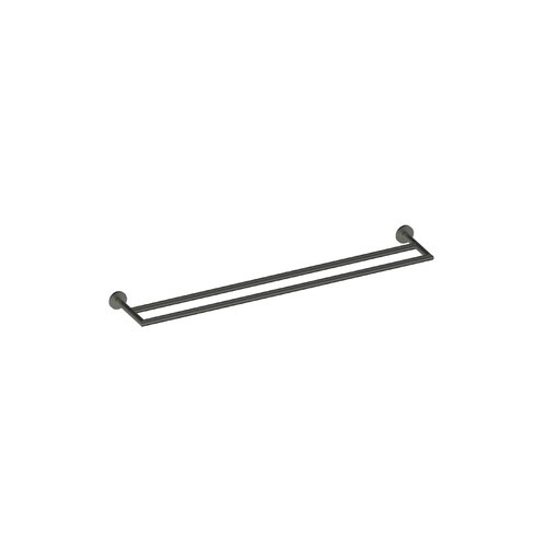 PVD Gunmetal Zola Double Towel Rail 600mm