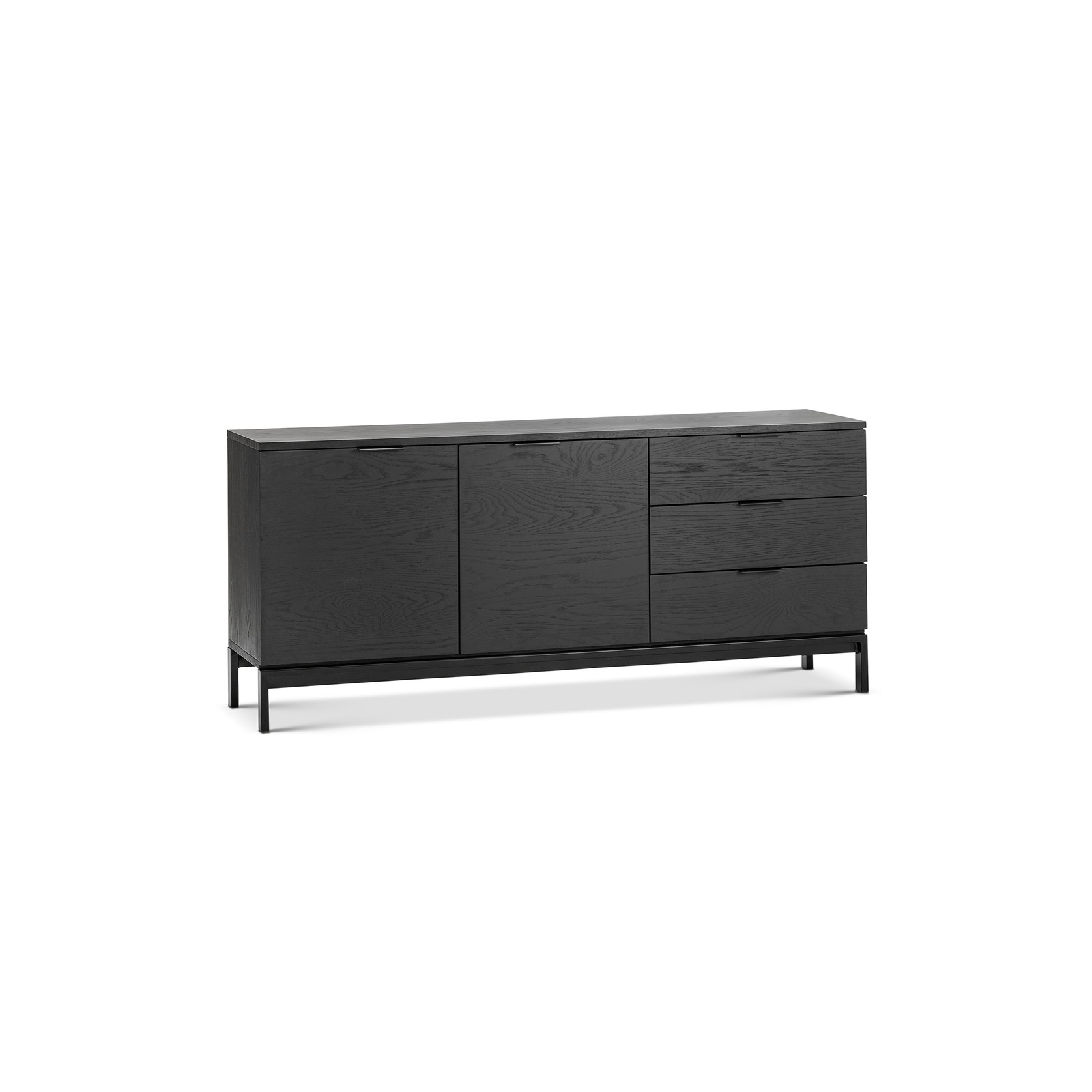 Macy Oak Sideboard Buffet | Black | ArchiPro AU