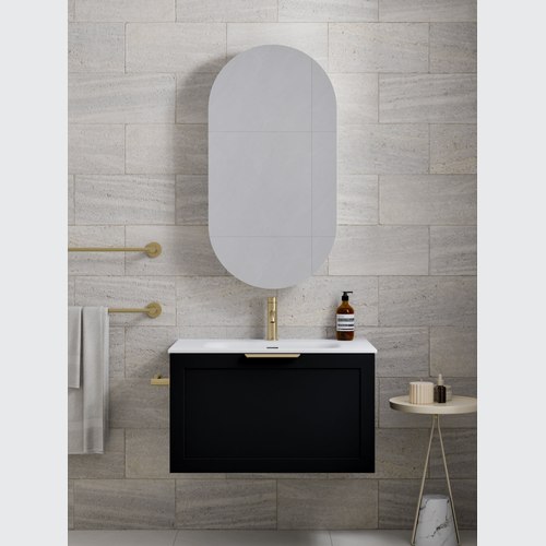 Matte Black Lineare 750 Loft Single Drawer Vanity