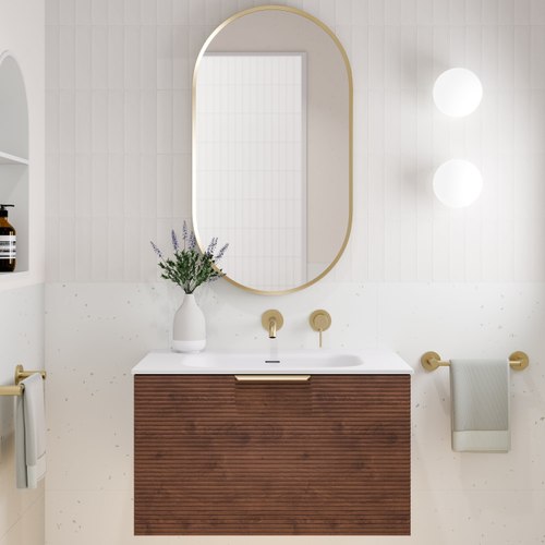 Walnut Lineare 750 Orchard Single Drawer Vanity