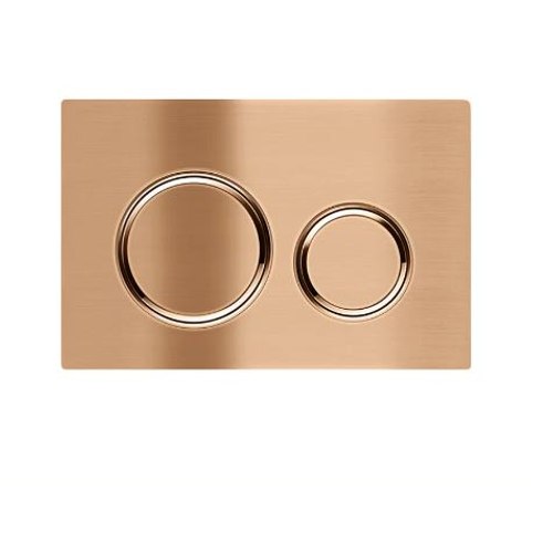 Lustre Bronze Meir Sigma 21 Dual Flush Plates for Geberit Lustre Bronze