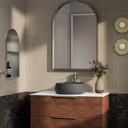 Walnut Lineare 900 Coastal 2 Drawer Vanity