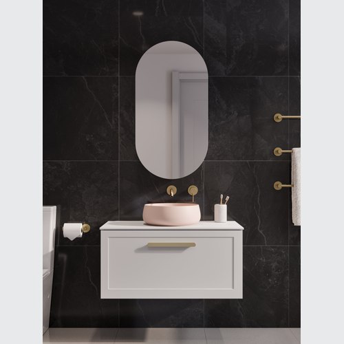 Matte White Lineare 900 Loft Single Drawer Vanity