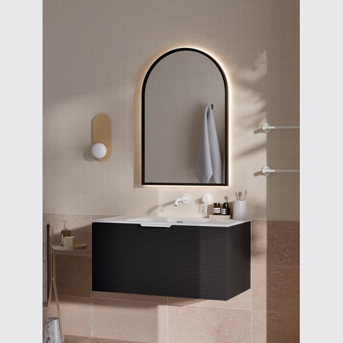 Matte Black Lineare 900 Orchard Single Drawer Vanity