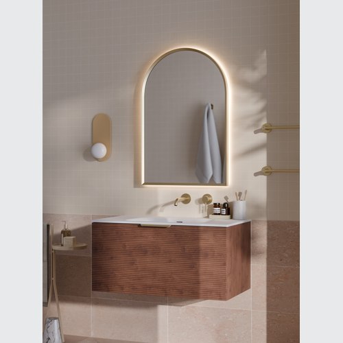 Walnut Lineare 900 Orchard Single Drawer Vanity