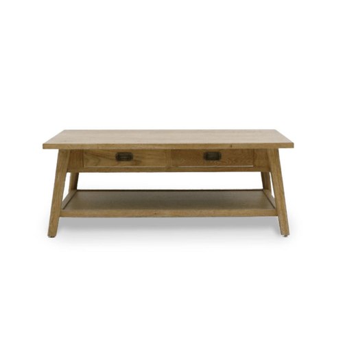 Natural Vaasa Coffee Table 2 Drawer