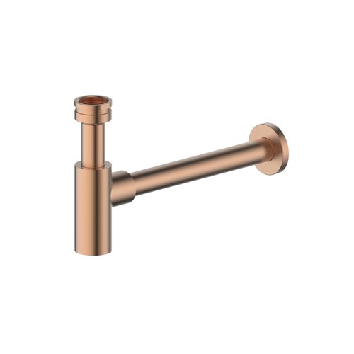 PVD Brushed Copper Decorative Bottle Trap