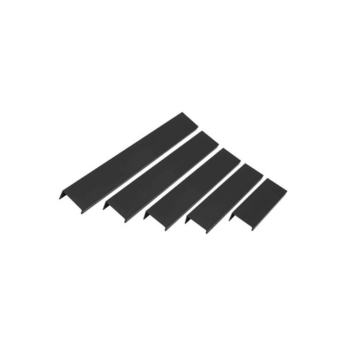 Black Sydney Slim Lip Pull Kitchen Handles