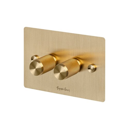 Brass 2 Gang Dimmer