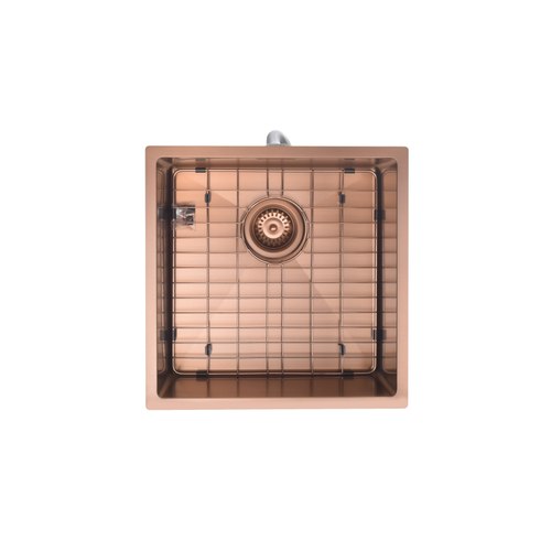Brushed Copper Aspen 400x400 Stainless Steel Sink