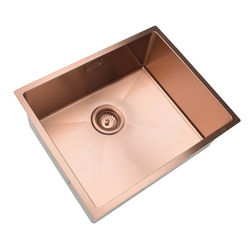 Brushed Copper Code Aspen 500X400 Pvd 304 Stainless Steel Sinks