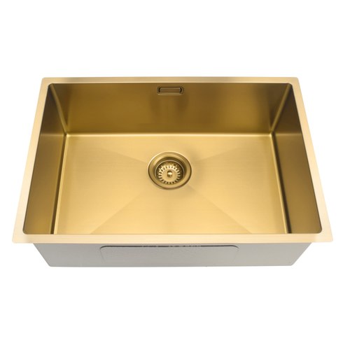 Brushed Brass Code Aspen 600X400 Pvd 304 Stainless Steel Sinks