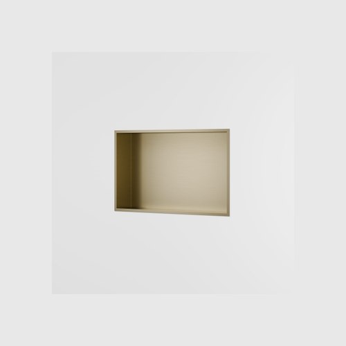 Brushed Brass Acacia Rectangle Shower Niche