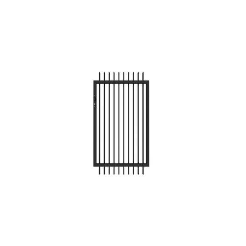 Black Aluminium Blade Gate