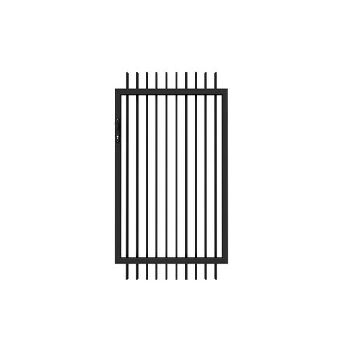 Black Aluminium Blade Gate