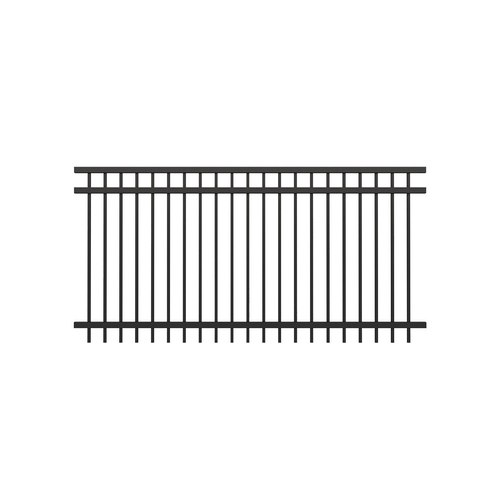 Black Aluminium Pool Fence Panel - Vertical(DIY)