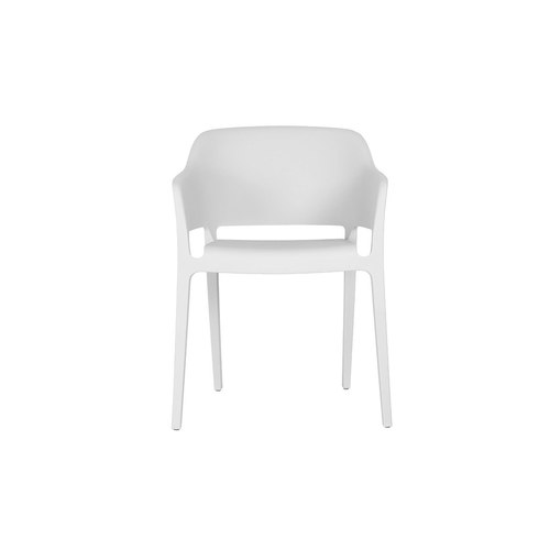 White Anna Outdoor Patio Dining Armchair