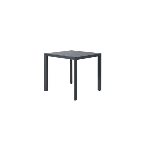 Dark Grey Arcus Aluminium Outdoor Patio Dining Table 80cm