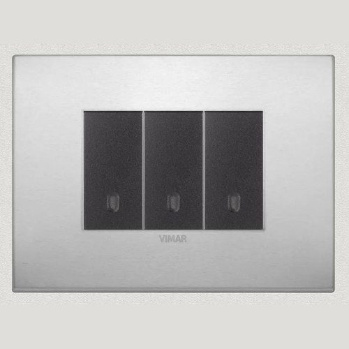 Aluminium Vimar Eikon Arke Light Switches | Aluminium