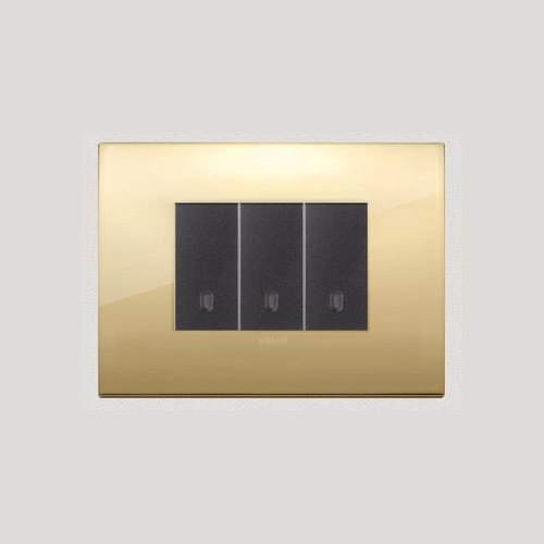 Gold Vimar Eikon Arke Light Switches | Painted Metal