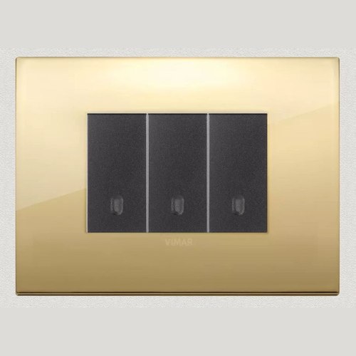 Gold Vimar Eikon Arke Light Switches | Painted Metal