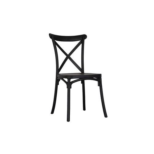 Black Avis Outdoor Patio Dining Chair