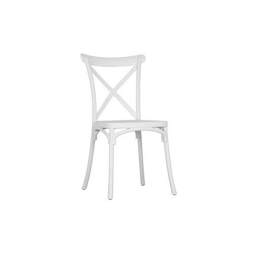 White Avis Outdoor Patio Dining Chair